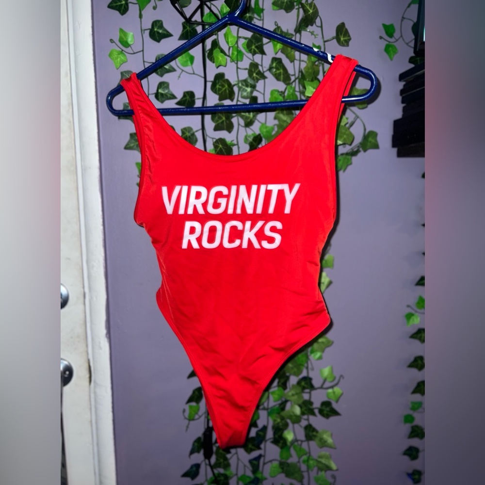 Danny Duncan Virginity Rocks Women's One Piece Bathing Suit (NEVER WORN)